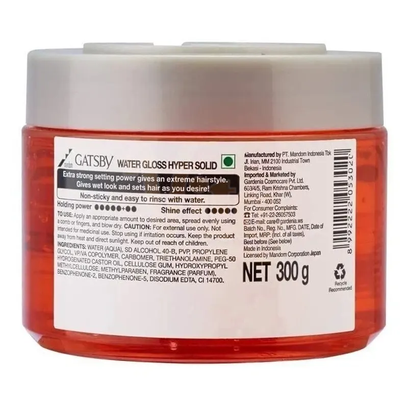 ژل مو گتسبی قرمز شماره هفت 300 گرم WaterGloss HyperSolid