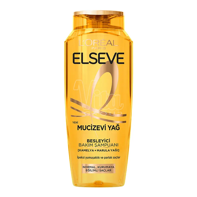 شامپو لورال روغن معجزه آسا طلایی L'Oreal Miraculous Oil حجم 300 میل