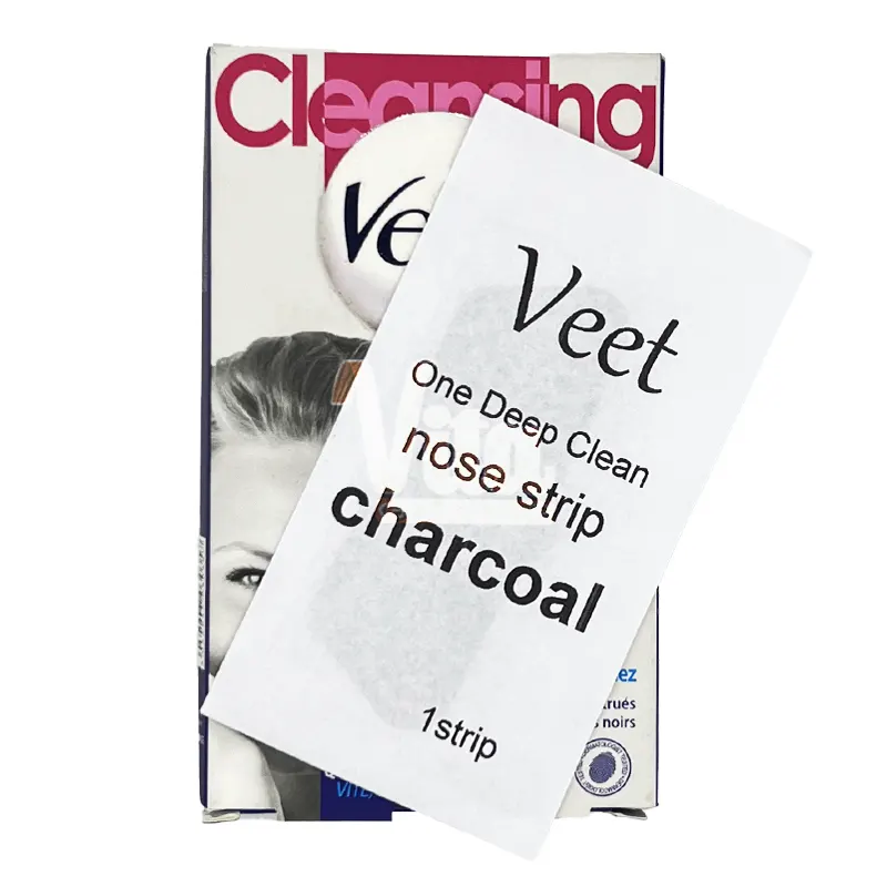 Veet Nettoyage Charcoal Nose Strips 3 چسب بینی ویت مشکی زغالی سیاه ذغالی Veet Nettoyage Black اصل فرانسه