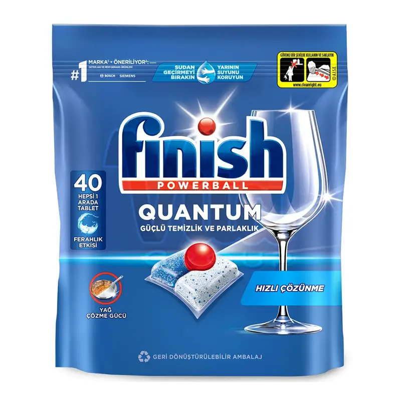 قرص ماشین ظرفشویی فینیش کوانتوم 40 عددی Finish Quantum 40 فینیش Quantum چهل اصل اورجینال