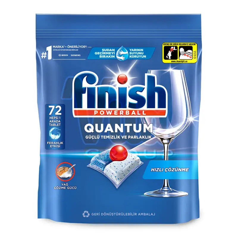 قرص ماشین ظرفشویی فینیش کوانتوم 72 عددی Finish Quantum 72 فینیش Quantum هفتاد و دو اصل اورجینال