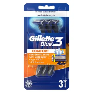 تیغ اصلاح Blue3 ژیلت بلو 3 بسته 3 عددی