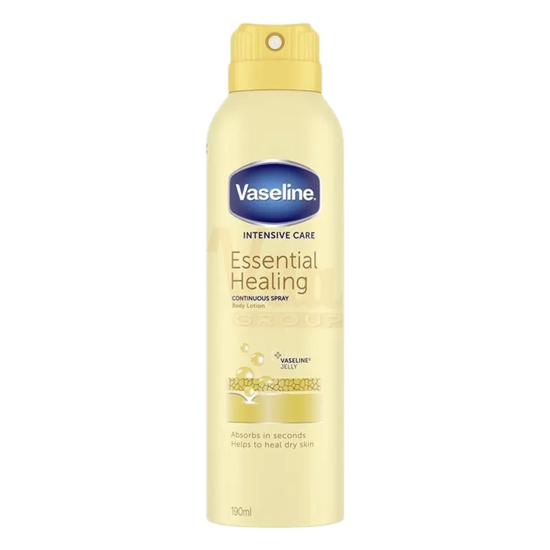 اسپری لوسیون وازلین جو دوسر اسپری لوسیون وازلین زرد Vaseline Essential Healing Spray