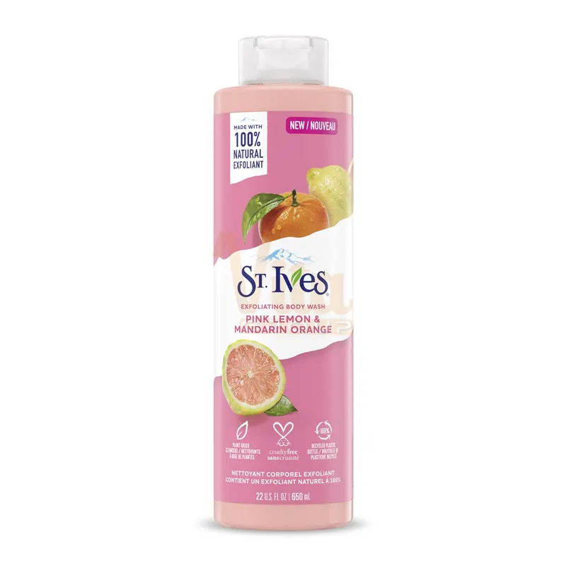 شامپو بدن لیمو صورتی سینت ایوز پرتقال ماندارین Stives Pink Lemon & Mandarian Orange اصل اورجینال