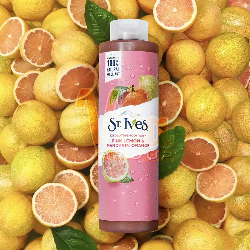 Stives Pink Lemon & Mandarian Orange Body Wash 5 شامپو بدن لیمو صورتی سینت ایوز پرتقال ماندارین Stives Pink Lemon & Mandarian Orange اصل اورجینال