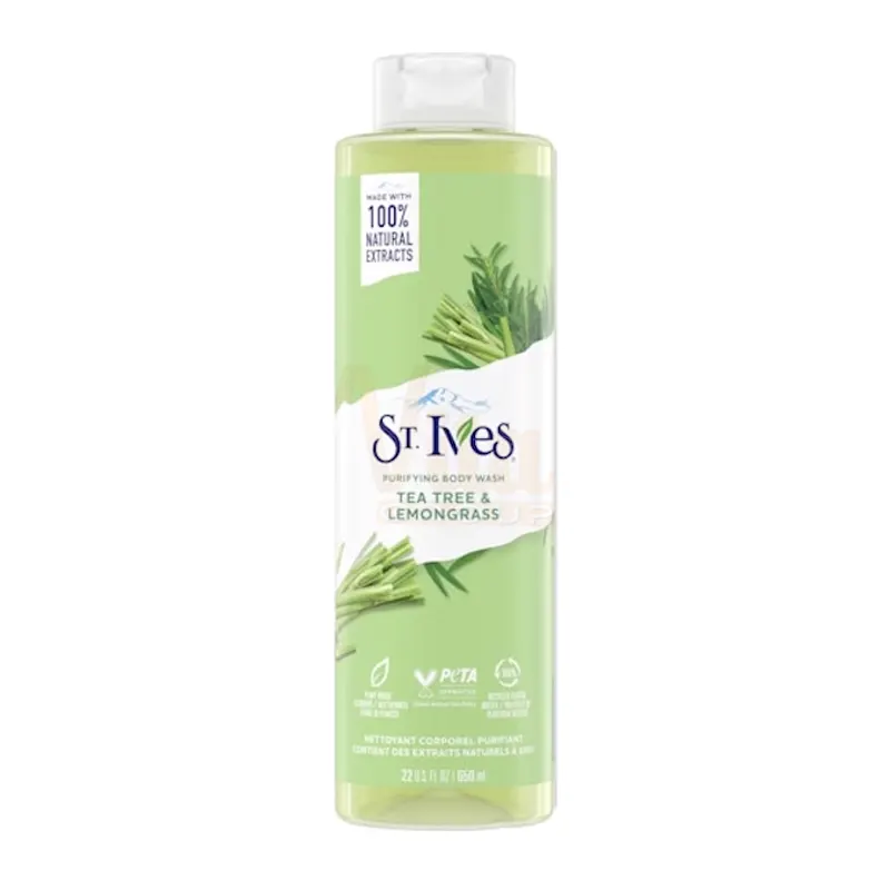 شامپو بدن درخت چای سینت ایوز تی تری و علف لیمو لمون گرس Stives Tea Tree & Lemongrass