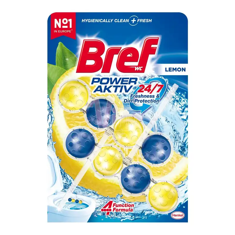 برف پاور اکتیو لیمو لیمویی زرد توپی 4 8 12 عددی Bref Power Active Lemon