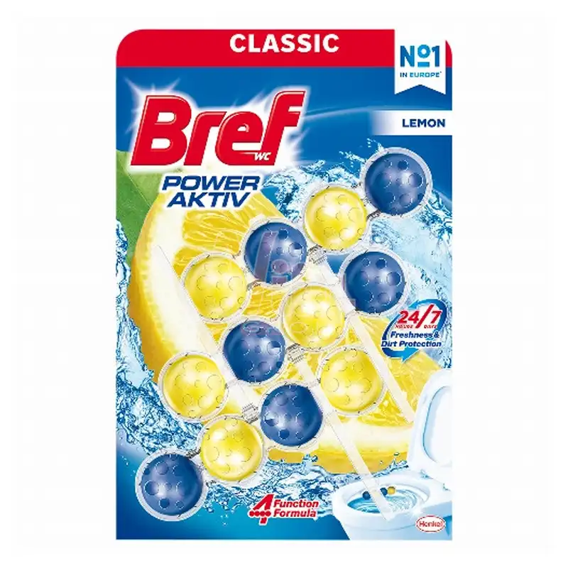 برف پاور اکتیو لیمو لیمویی زرد توپی 4 8 12 عددی Bref Power Active Lemon