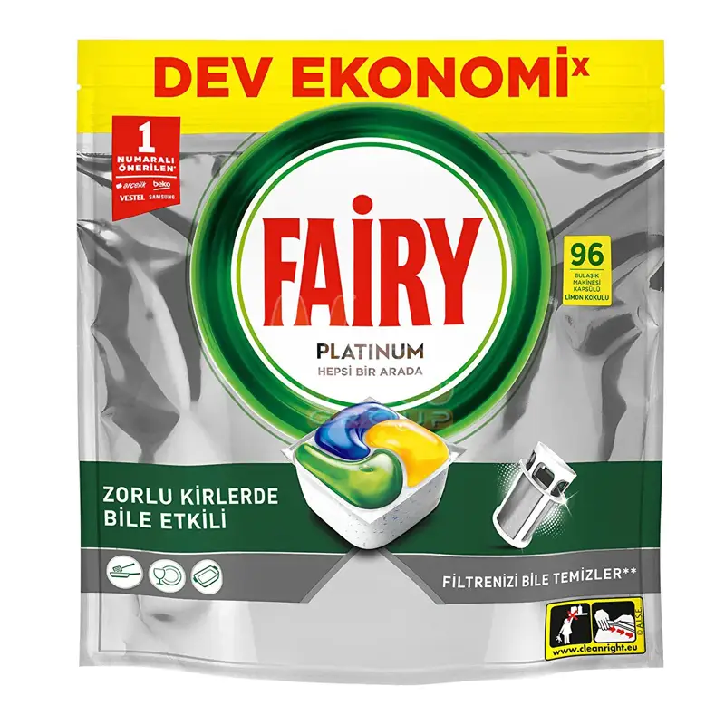 قرص ماشین ظرفشویی فیری پلاتینیوم 96 عددی نود و شش تایی Fairy Platinum 96