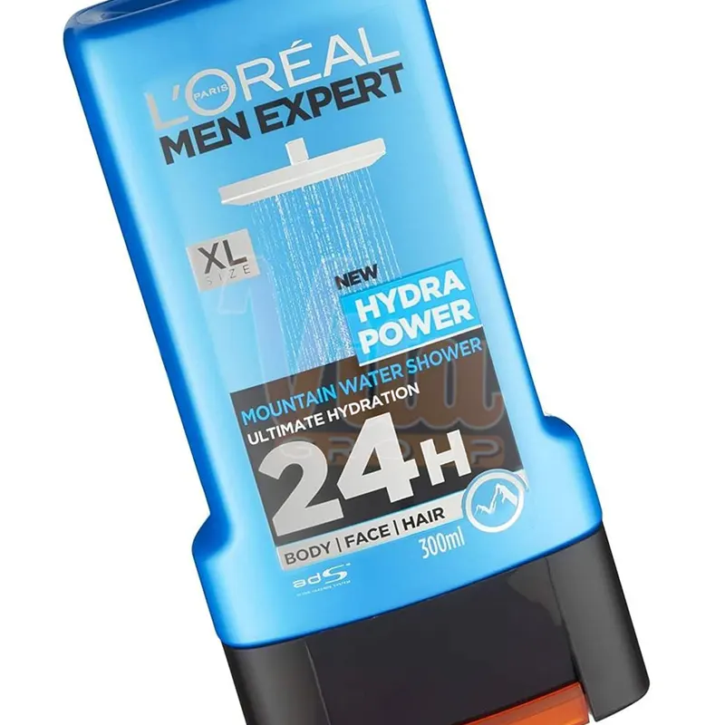 L’Oreal Men Expert Hydra Power Shower Gel 3 شامپو سر و بدن لورال هیدرا پاور شاور ژل لورآل Hydra Power اصل فرانسه