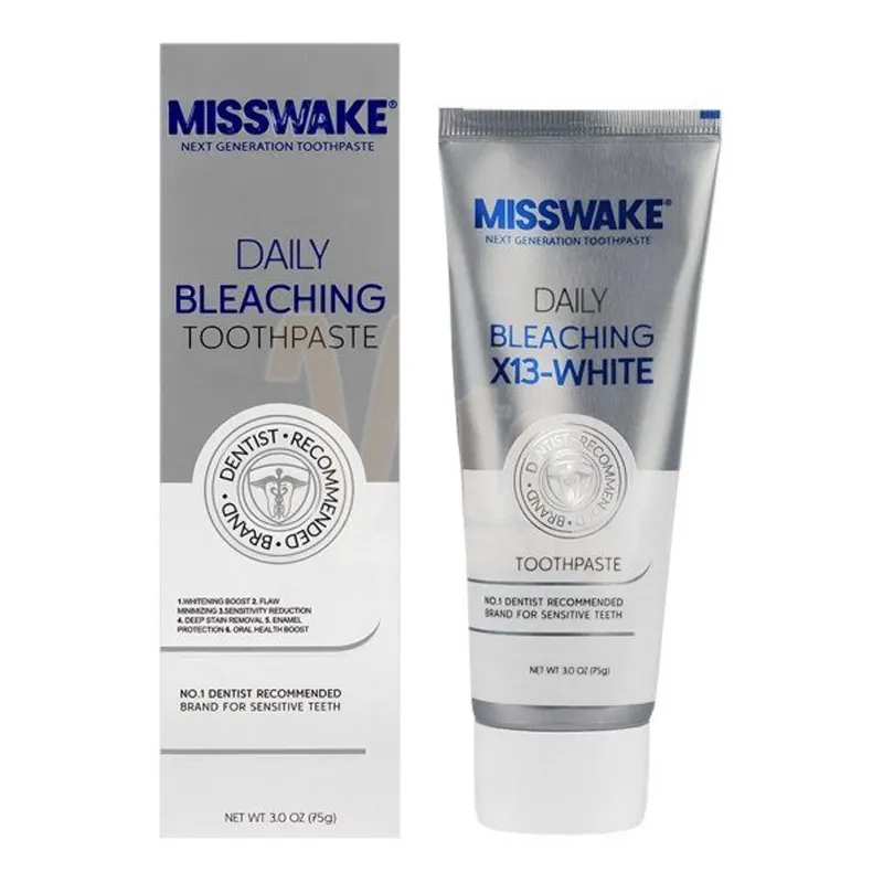 Misswake Daily Bleaching X13 Toothpaste 4 خمیر دندان بلیچینگ میسویک سفید کننده روزانه Misswake X-13 Daily Bleaching