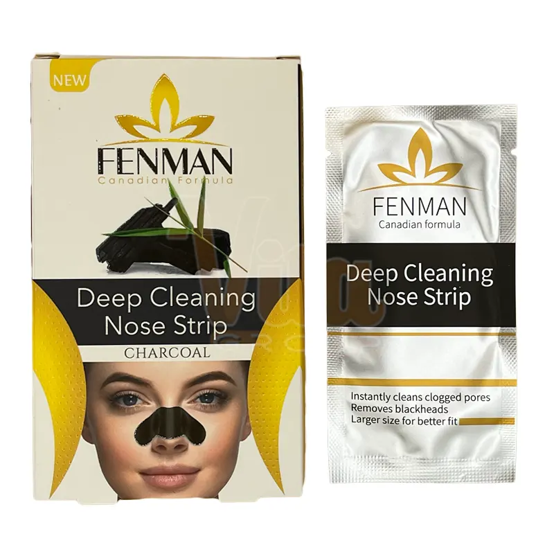 Fenman Charcoal Nose Strips 5 چسب بینی فنمن زغالی مشکی سیاه 6 عددی Fenman Charcoal ساخت کانادا
