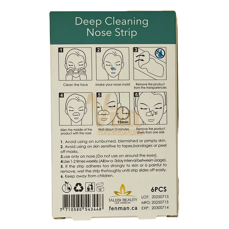 Fenman Green Tea Nose Strips 3 چسب بینی فنمن چای سبز بسته 6 عددی Fenman Green Tea اورجینال ساخت کانادا