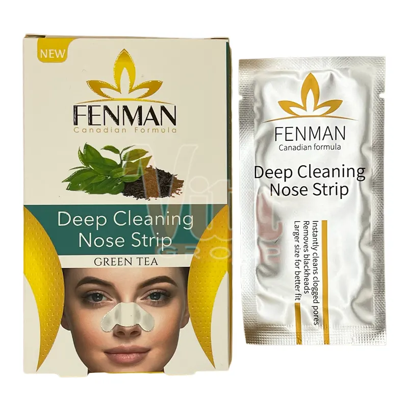 Fenman Green Tea Nose Strips 5 چسب بینی فنمن چای سبز بسته 6 عددی Fenman Green Tea اورجینال ساخت کانادا