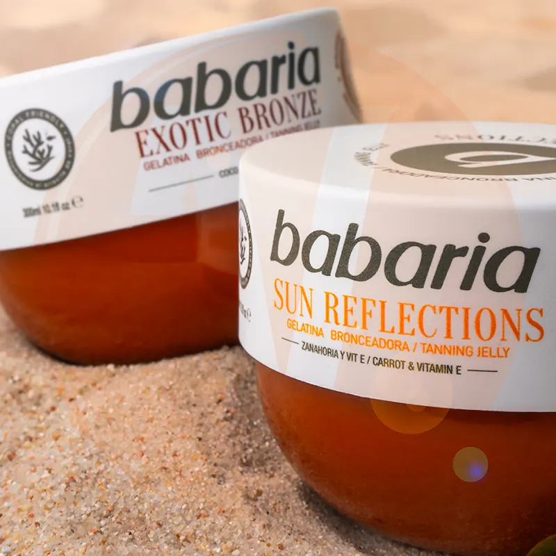 ژل برنزه کننده باباریا هویج SPF15 مدل سان رفلکشن | Babaria Sun Reflections