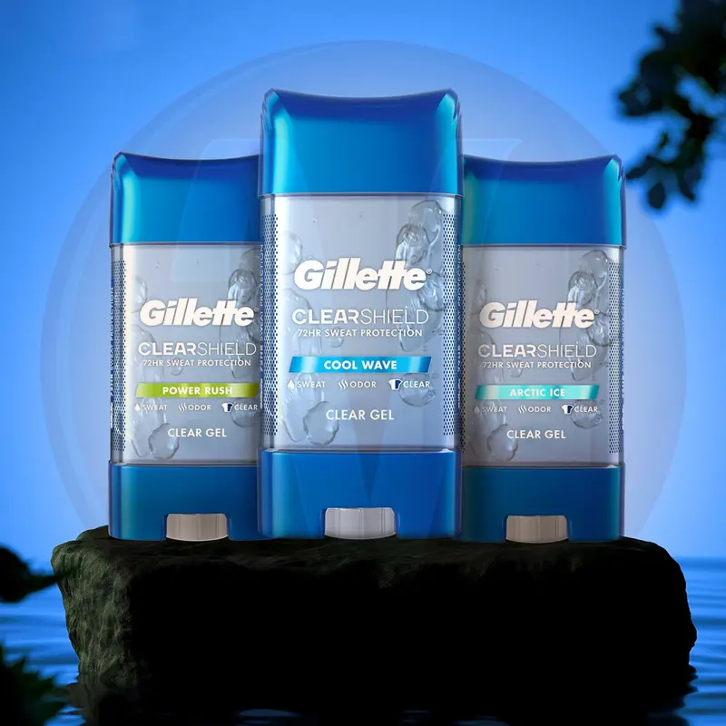 مام ژله ای ژیلت کلیر شیلد کول ویو Gillette Cool Wave وزن 107 گرم ساخت آمریکا