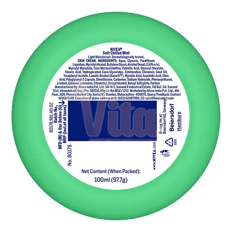 کرم نیوا سافت نعنا خنک حجم 100 میل Nivea Chilled Mint