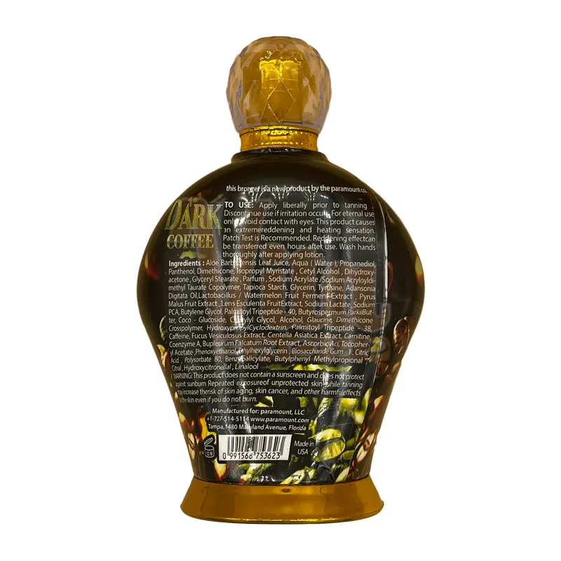 لوسیون سولاریوم پارامونت دارک کافی Paramount Dark Coffee ساخت آمریکا حجم 400 میل