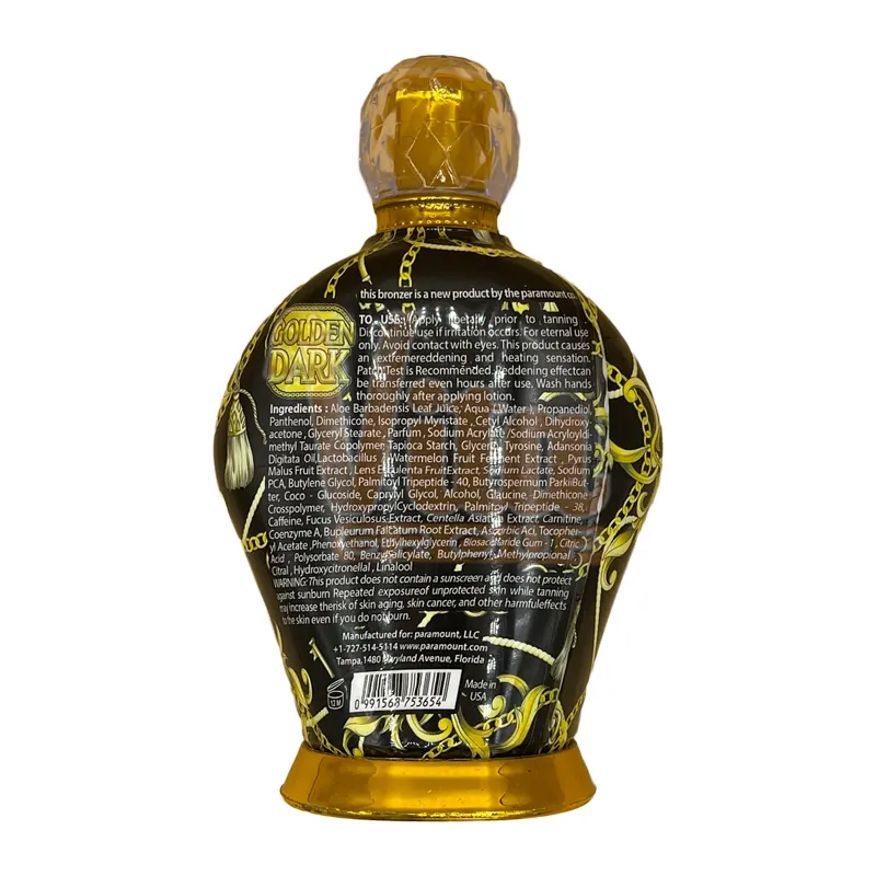 لوسیون سولاریوم پارامونت بلک کراون Paramount Golden Dark ساخت آمریکا حجم 400 میل