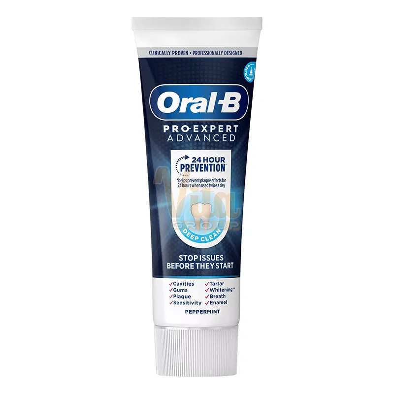 خمیر دندان اورال بی پرو اکسپرت ادونس دیپ کلین حجم 75 میل اورجینال ساخت آلمان Pro-Expert Advanced Deep Clean