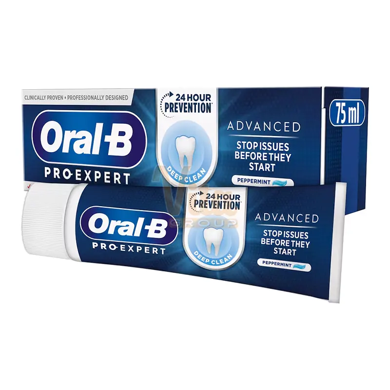 Oral B Pro Expert Advanced Deep Clean Toothpaste 3 خمیر دندان اورال بی پرو اکسپرت ادونس دیپ کلین حجم 75 میل اورجینال ساخت آلمان Pro-Expert Advanced Deep Clean