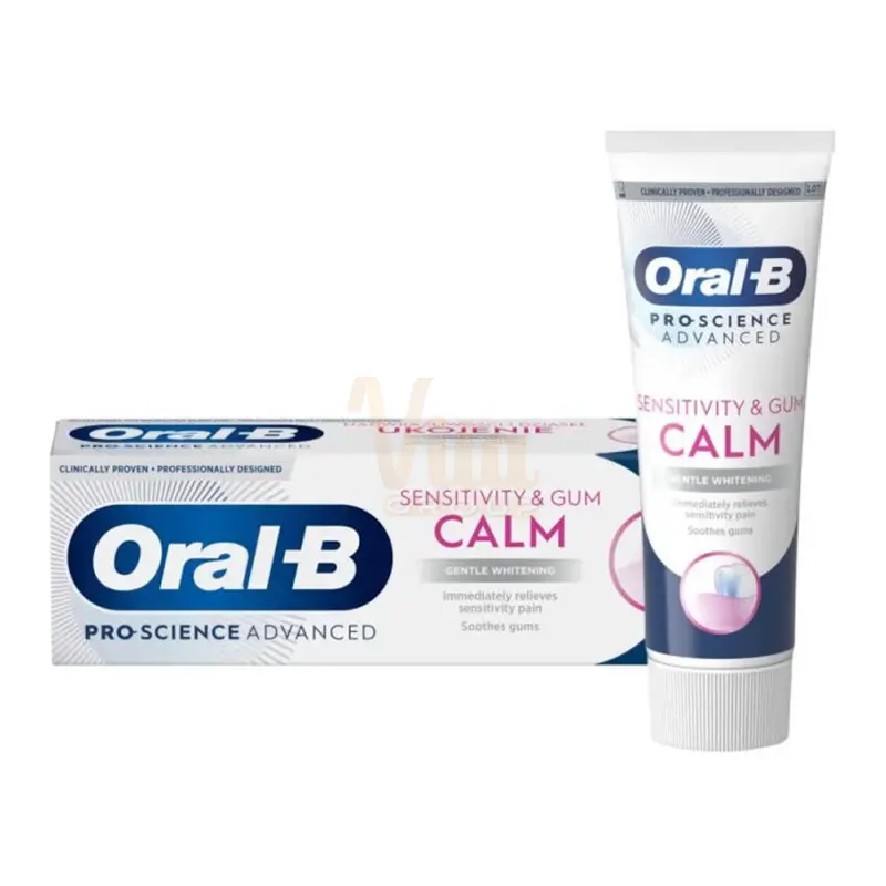 Oral B Pro Science Advanced Sensitivity & Gum Calm Toothpaste 5 خمیر دندان اورال بی سنستیو اند گام مناسب دندان های حساس Oral-B Sensitivity & Gum Calm