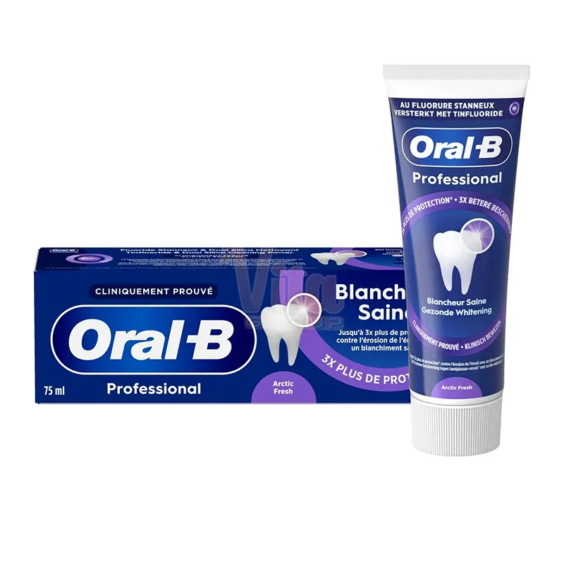 Oral B Professional Blancheur Saine Toothpaste 3 خمیر دندان اورال بی سفید کننده بلنچر روزانه ساخت آلمان Oral B Blancheur Saine