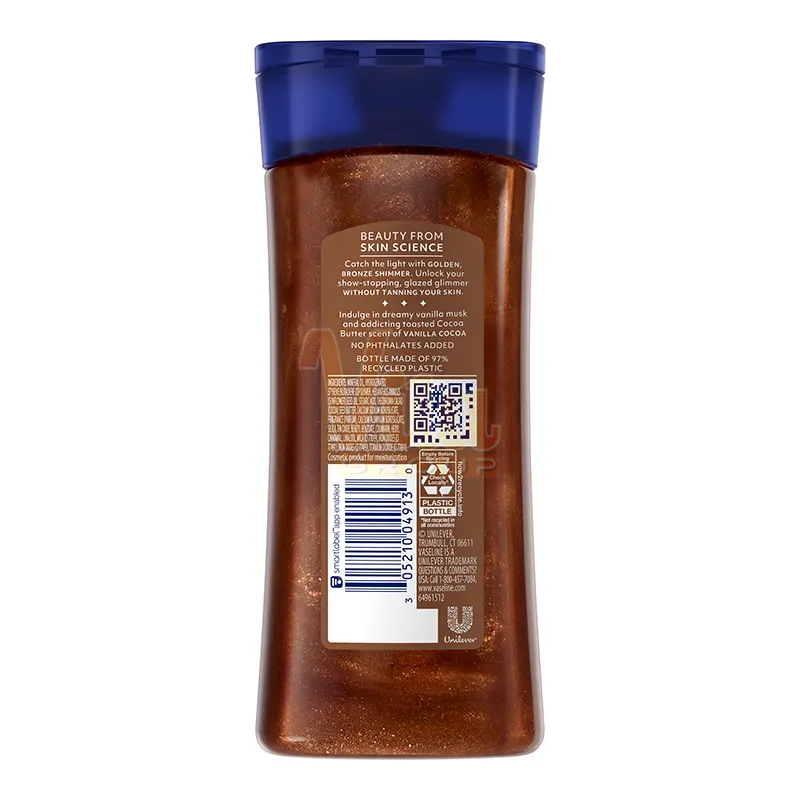 روغن بدن اکلیلی شیمر وازلین گلدن اور اصل اورجینال Vaseline Golden Hour Glow
