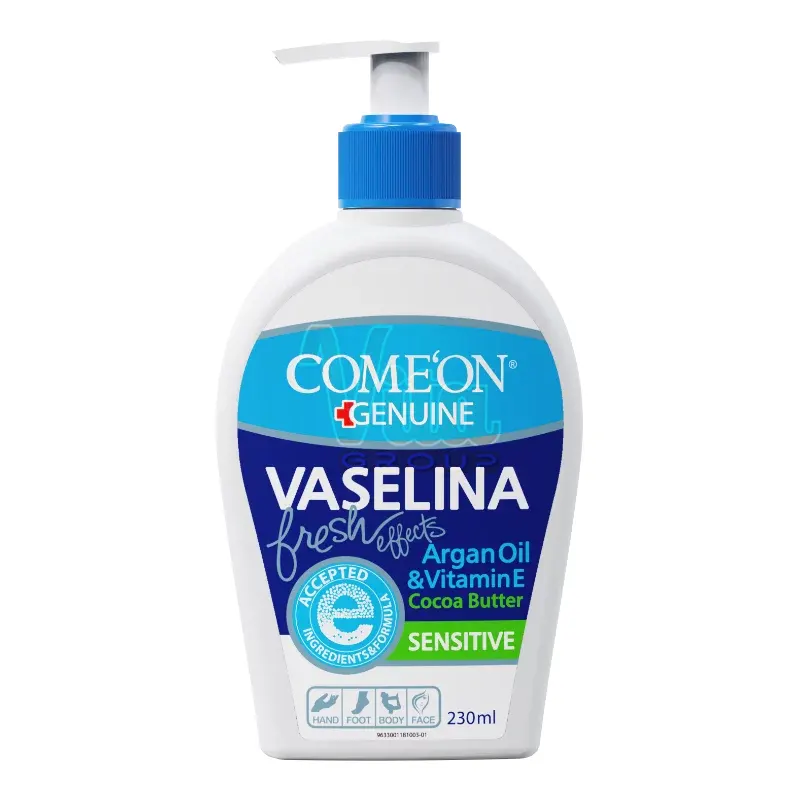 کرم وازلین کامان پمپی حجم 230 میل Comeon Vaselina