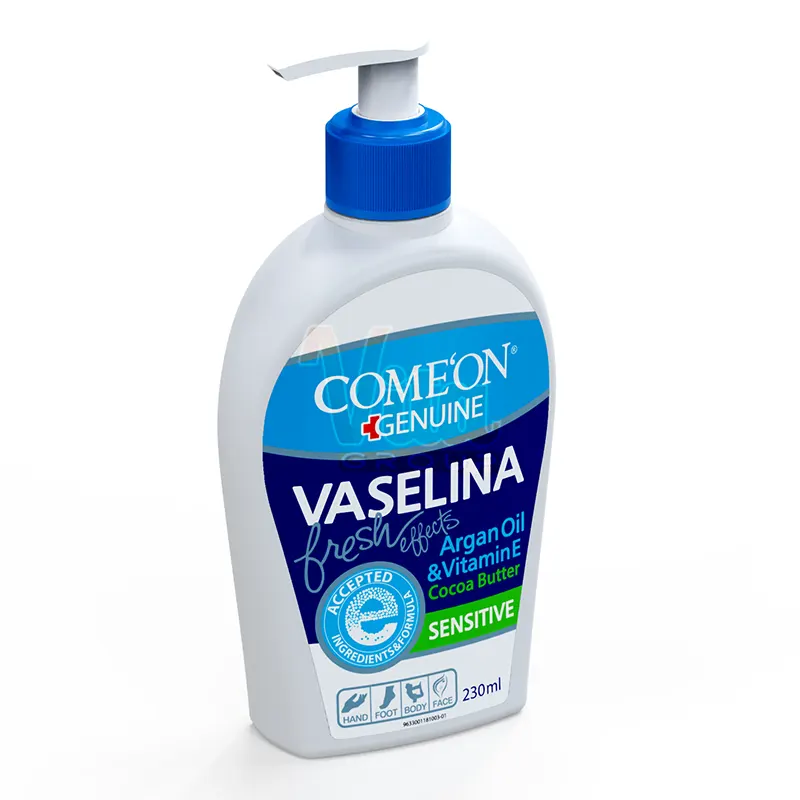 کرم وازلین کامان پمپی حجم 230 میل Comeon Vaselina