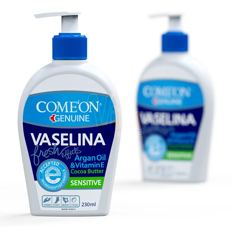 کرم وازلین کامان پمپی حجم 230 میل Comeon Vaselina