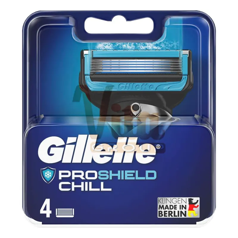 یدک پروشیلد چیل ژیلت Gillette Proshield Chill بسته 4 عددی اورجینال ساخت آلمان