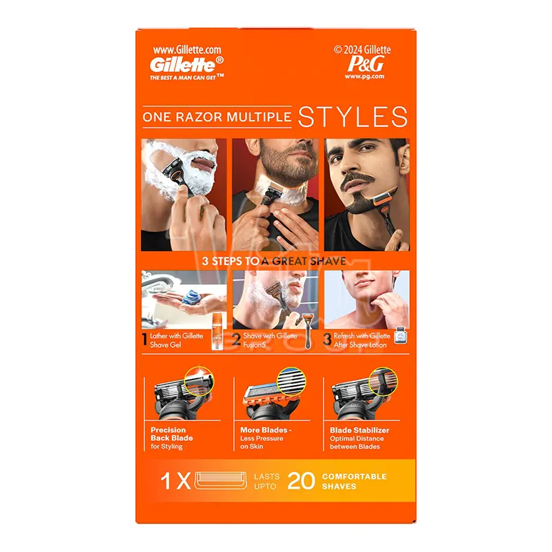 ست اصلاح ژیلت فیوژن به همراه فوم اصلاح نرمال 50 گرم Gillette Fusion+Shave Foam