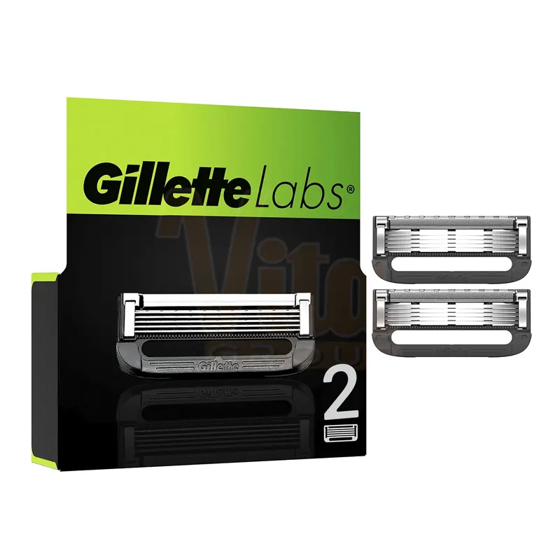 تیغ یدک ژیلت لبز ساده بسته 2 عددی کارتریج ژیلت لبز Gillette Labs Cartridge