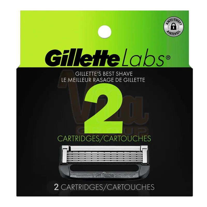 تیغ یدک ژیلت لبز ساده بسته 2 عددی کارتریج ژیلت لبز Gillette Labs Cartridge