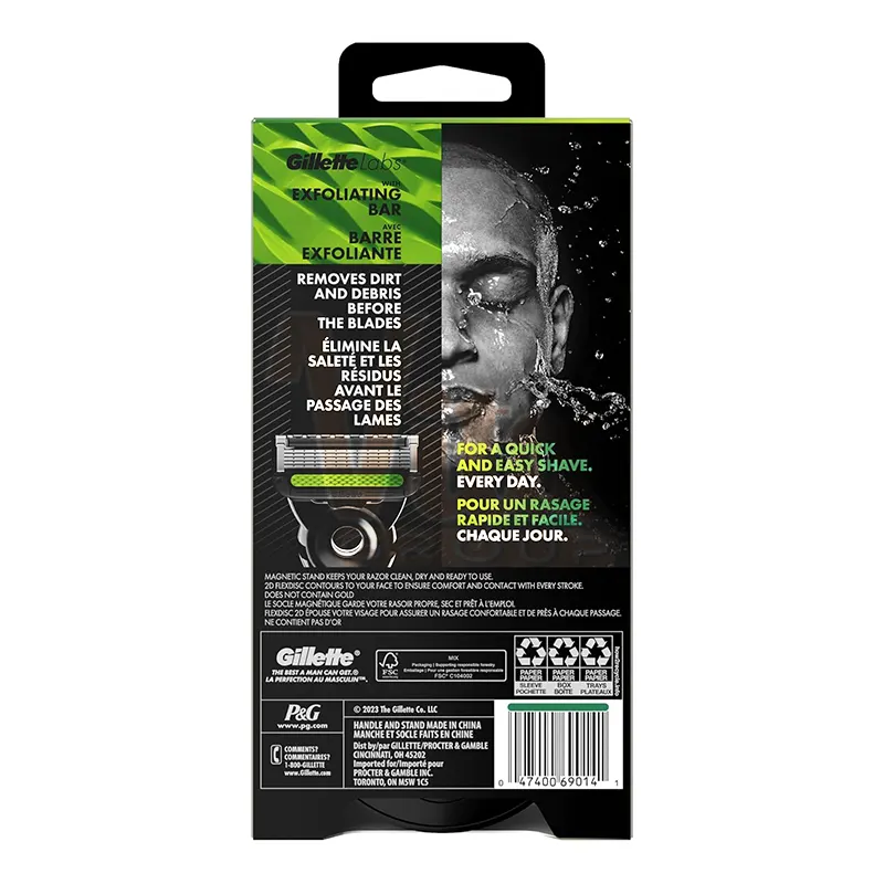 تیغ اصلاح ژیلت لبز چمپیون گلد تک یدک Gillette Labs Champion Gold 1 یدک