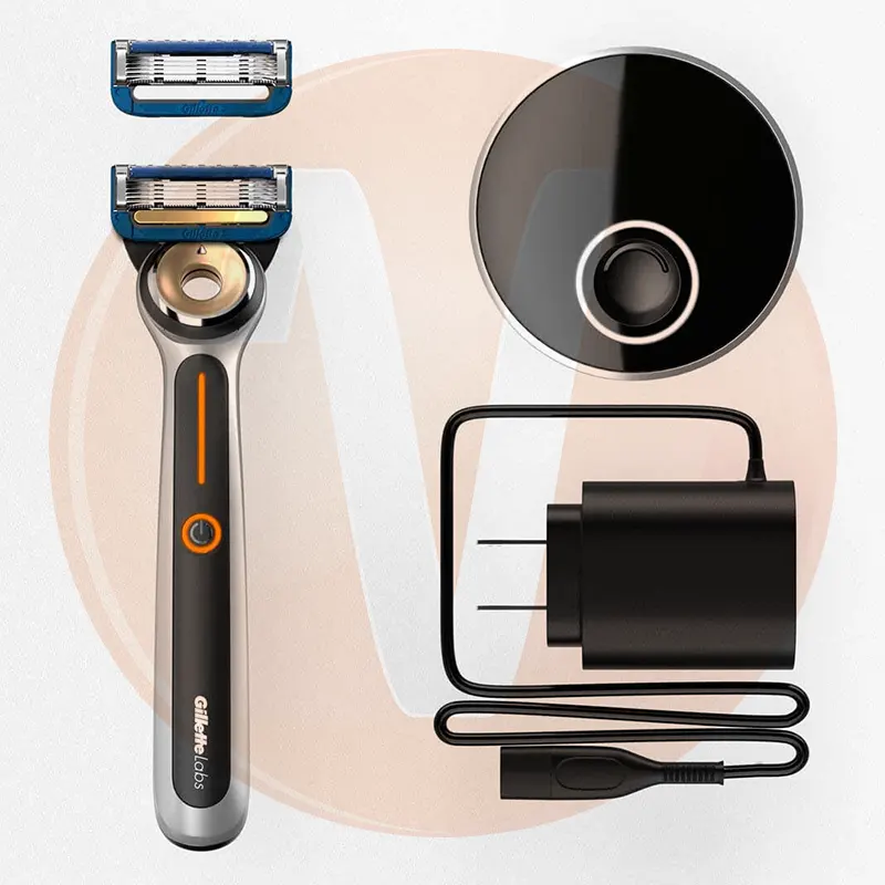 Gillette Labs Heated Razor 4 تیغ اصلاح خودتراش ژیلت لبز حرارتی Gillette Labs Heated