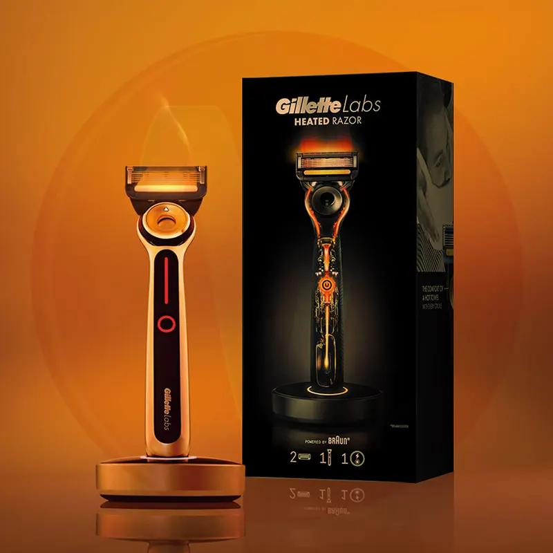 Gillette Labs Heated Razor 6 تیغ اصلاح خودتراش ژیلت لبز حرارتی Gillette Labs Heated