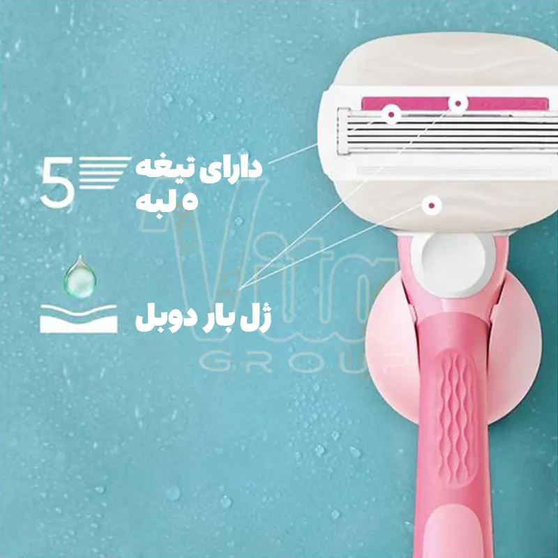 Gillette Venus Comfortglide Miami Gift Set 4 ست اصلاح ژیلت ونوس میامی شوگربری Venus Comfortglide Miami با 3 یدک