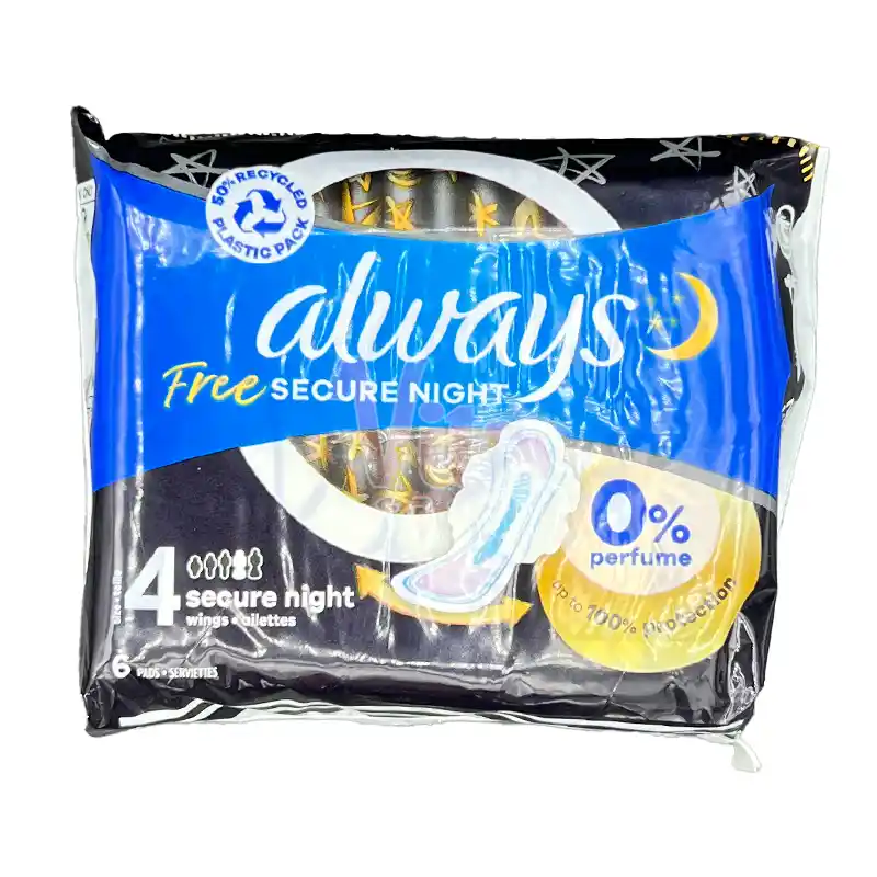 نوار بهداشتی آلویز فری سکور نایت شب Always Free Secure Night
