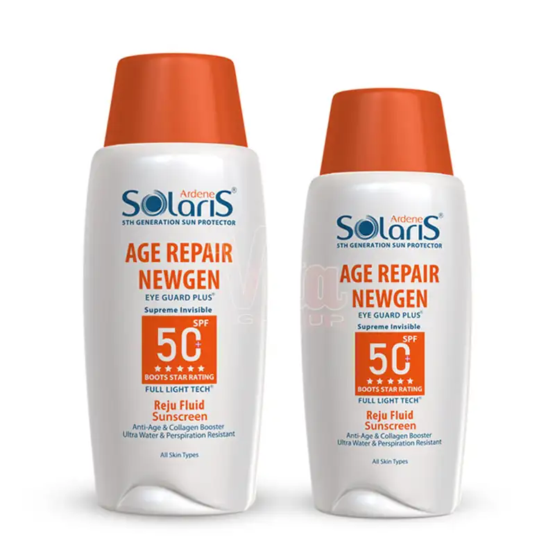 Solaris Age Repair NEWGEN Invisible Sunscreen 4 ضد آفتاب سولاریس ایج ریپیر بی رنگ Age Repair NEWGEN با SPF50