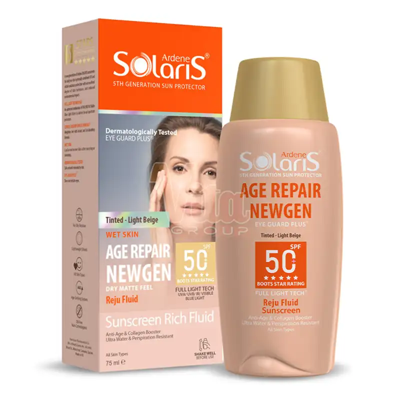 ضد آفتاب سولاریس ایج ریپیر بژ روشن Age Repair NEWGEN Light Beige با SPF50