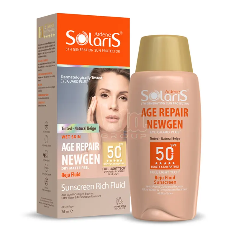 ضد آفتاب سولاریس ایج ریپیر بژ طبیعی Age Repair NEWGEN Light Beige با SPF50