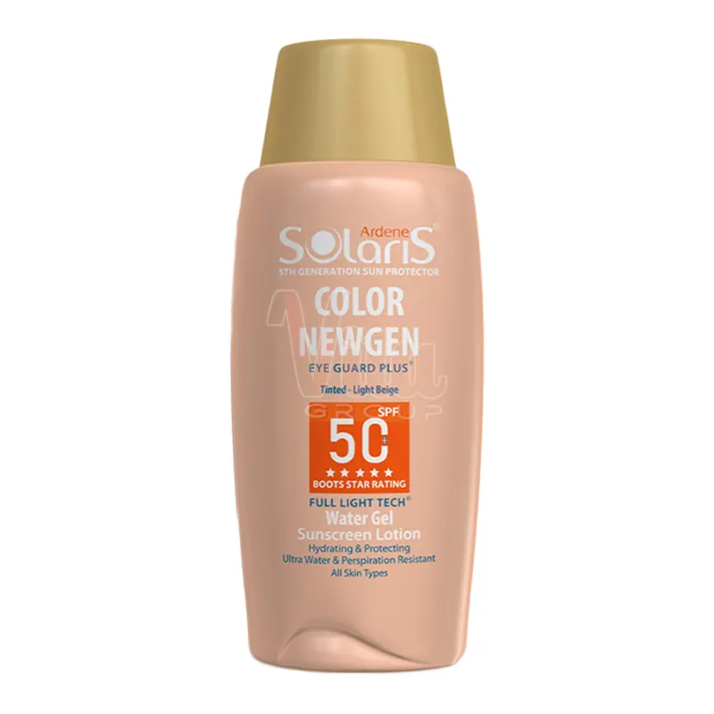 ضد آفتاب سولاریس کالر نیوژن بژ روشن Color NEWGEN لوسیون رنگی واترژل با SPF50
