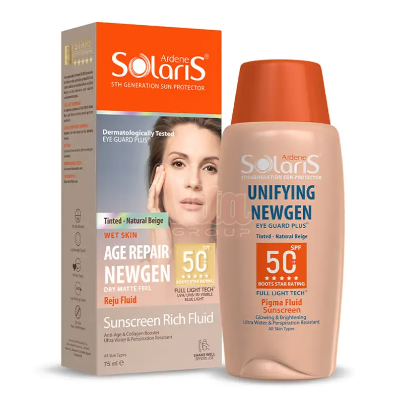 ضد آفتاب سولاریس یونیفای نیوژن بژ طبیعی Unifying NEWGEN ضد لک با SPF50